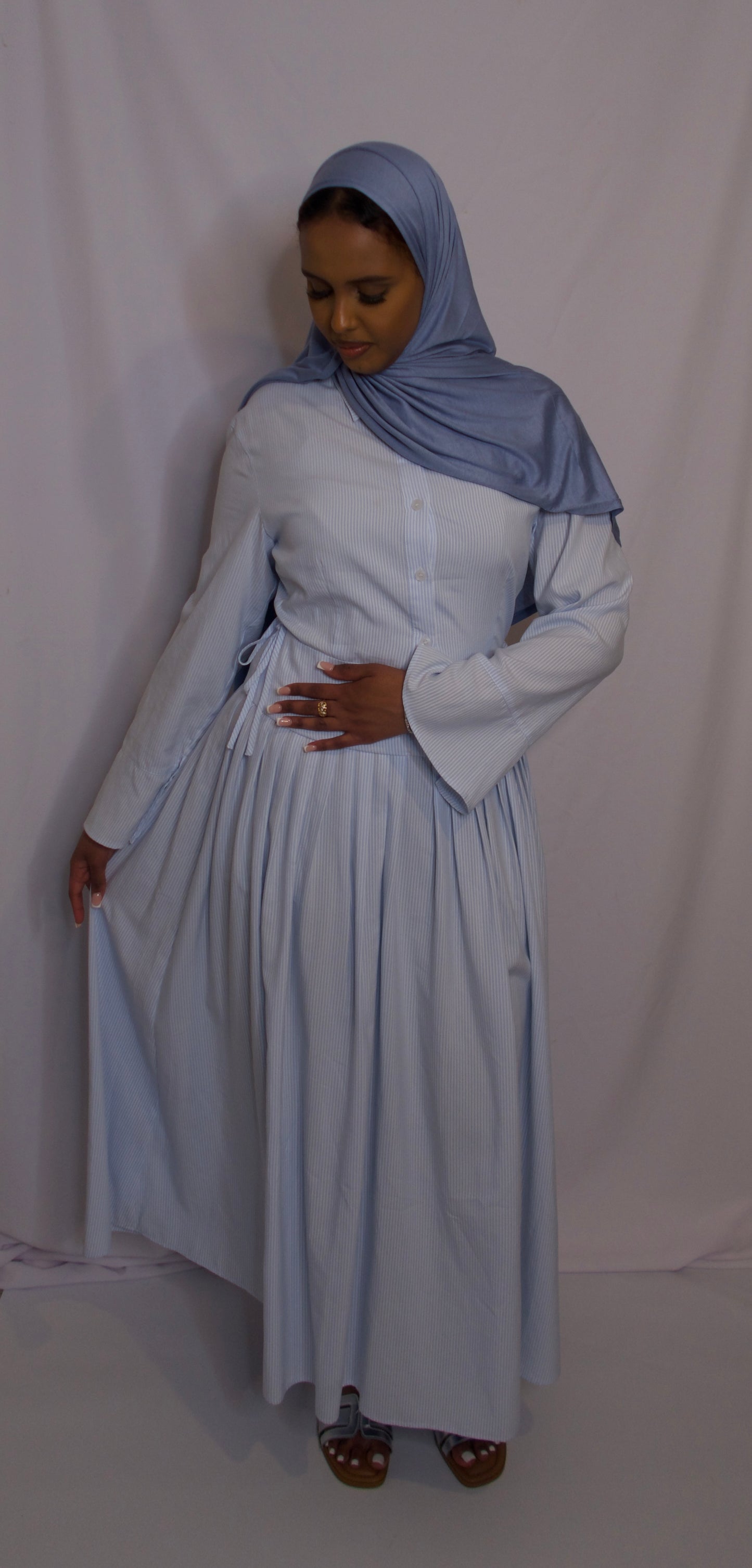Regular Sema Pinstripe dress