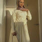Butter Yellow Pinstripe Dress in Tall and Regular